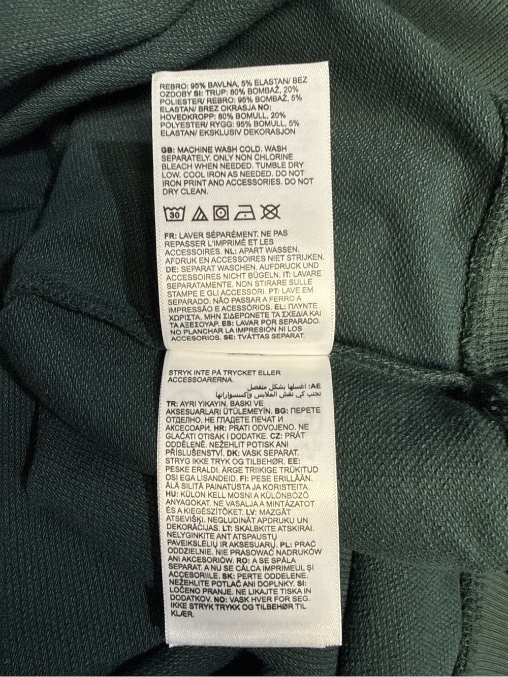 NWT Timberland Authentic Fit Green Crewneck Sweatshirt Small Organic Cotton $70 - Picture 11 of 16